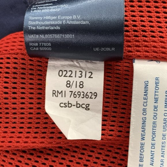 Tommy Hilfiger Regatta Jacket Womens XL Navy Blue Water-Resistant Windbreaker - Picture 8 of 10